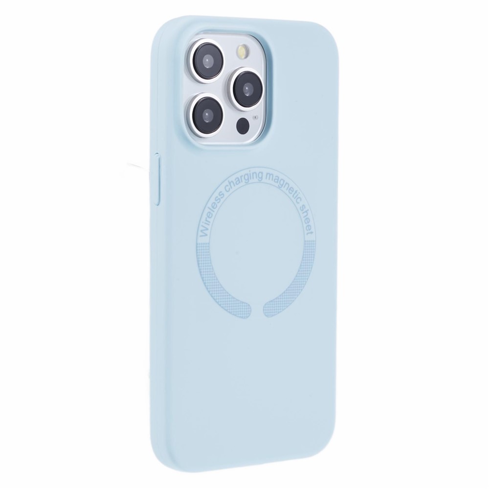 BJT Series Case for iPhone 12 Pro 6.1 inch / 12 6.1 inch Shell TPU+Silicone Cover Compatible with MagSafe - Sky Blue