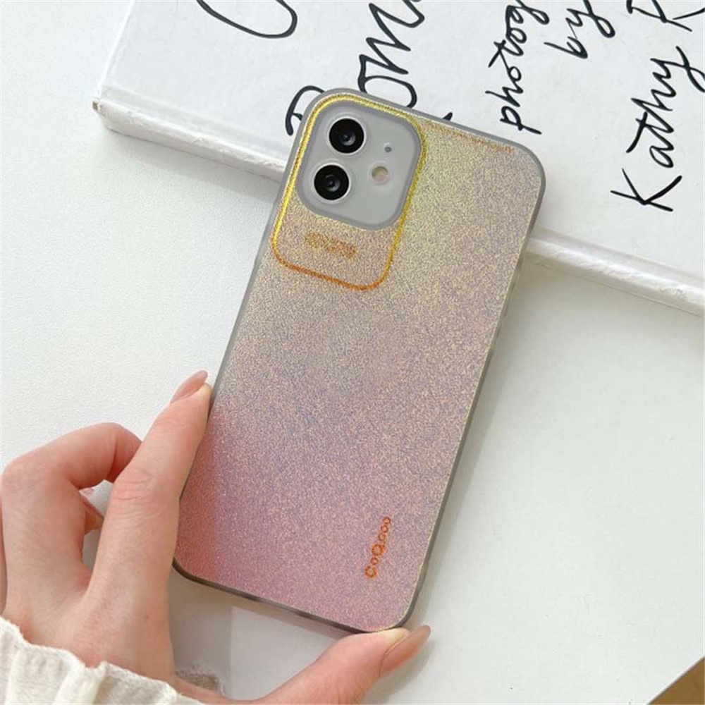 Q.COO Aurora Series for iPhone 11 Case TPU+PET Iridescent Protective Phone Cover - Transparent Grey