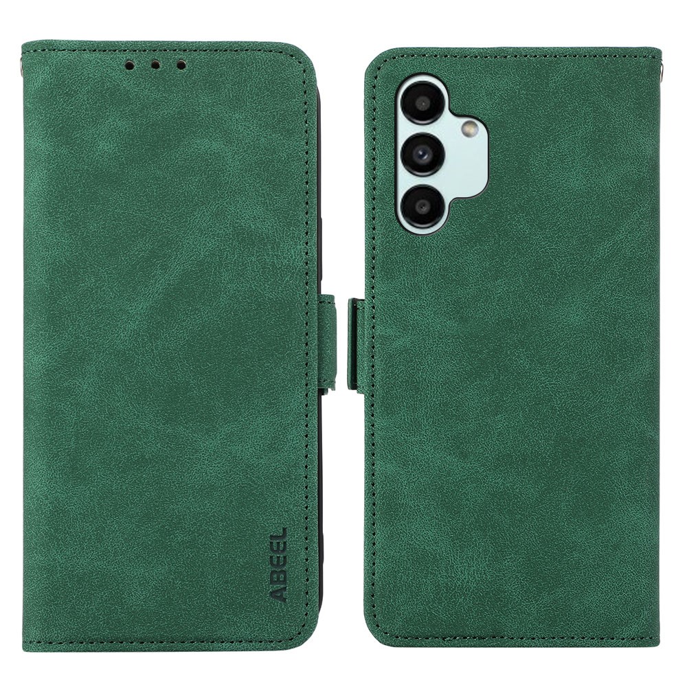 ABEEL For Samsung Galaxy A13 5G / A04s 4G (164.7mm) Case RFID Blocking Leather Phone Cover - Green