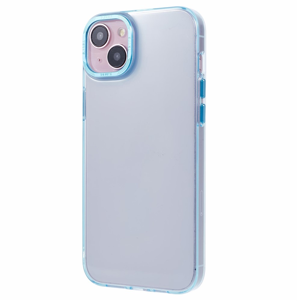 TGVI'S Grace Series For iPhone 14 Plus Cell Phone Case TPU Colorful Design Back Cover - Light Blue