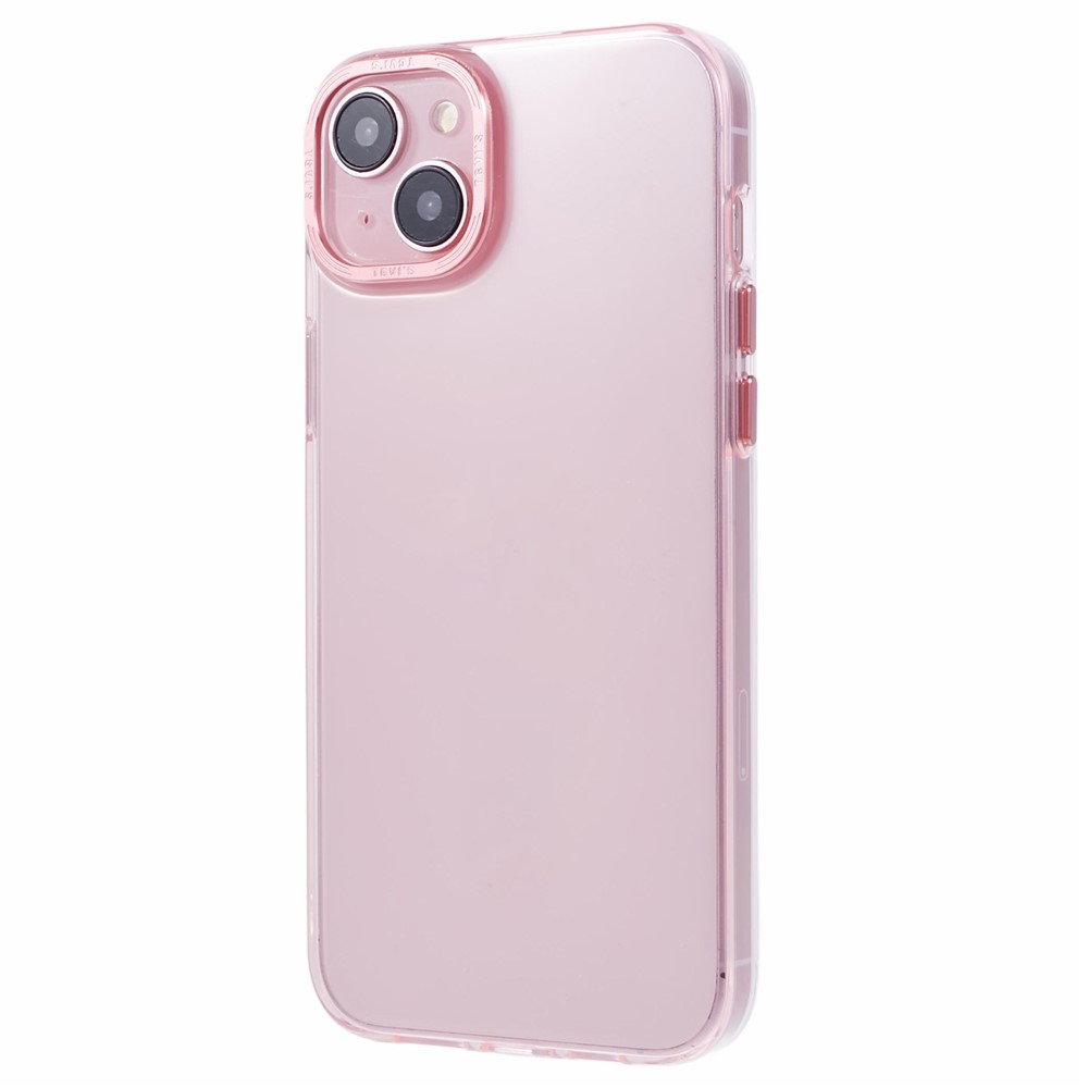 TGVI'S Grace Series For iPhone 14 Plus Cell Phone Case TPU Colorful Design Back Cover - Romantic Pink