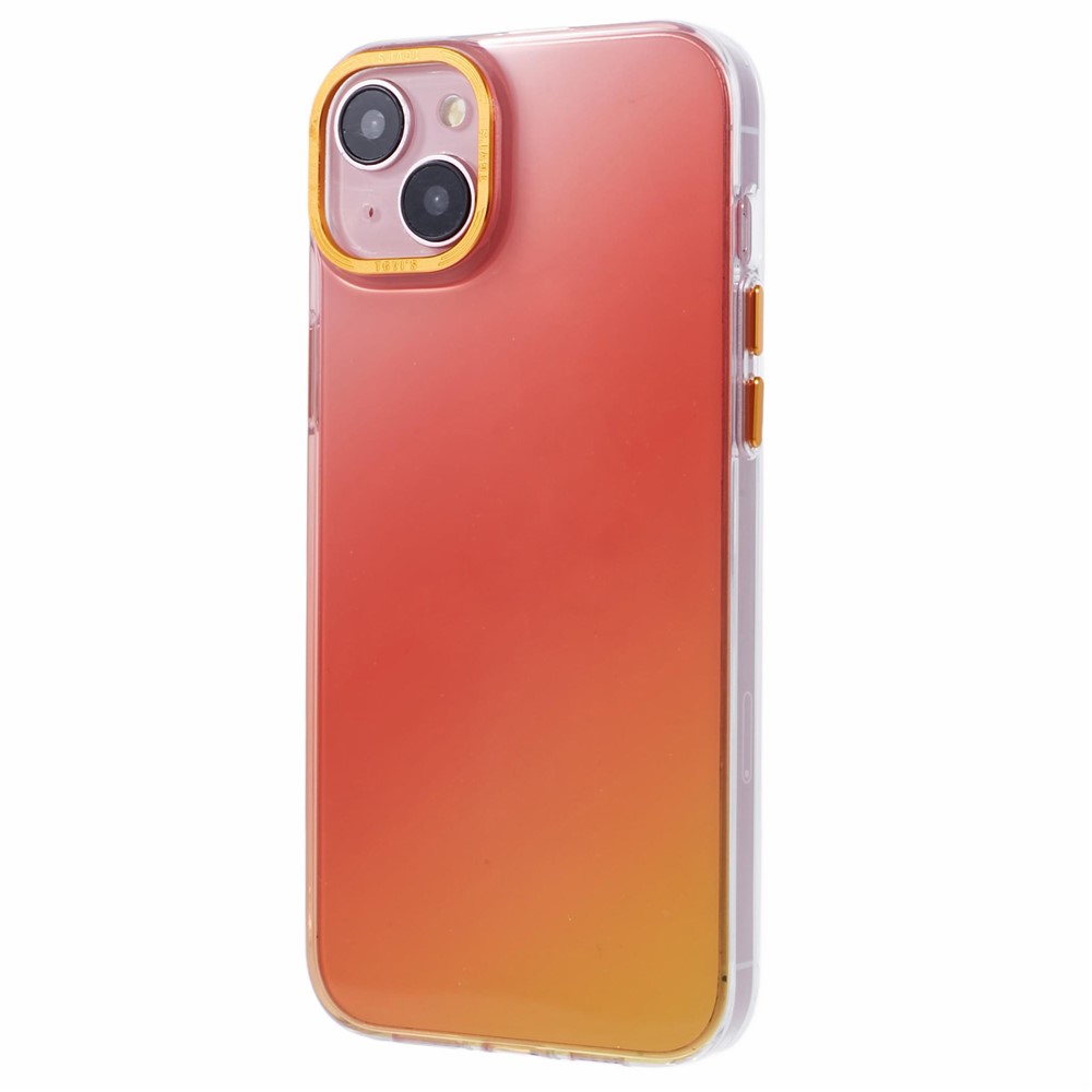 TGVI'S Grace Series For iPhone 14 Plus Cell Phone Case TPU Colorful Design Back Cover - Sunrise Orange