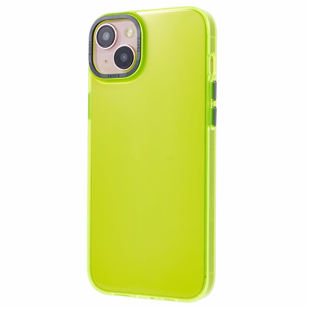 TGVI'S Grace Series For iPhone 14 Plus Cell Phone Case TPU Colorful Design Back Cover - Fluorescent Green