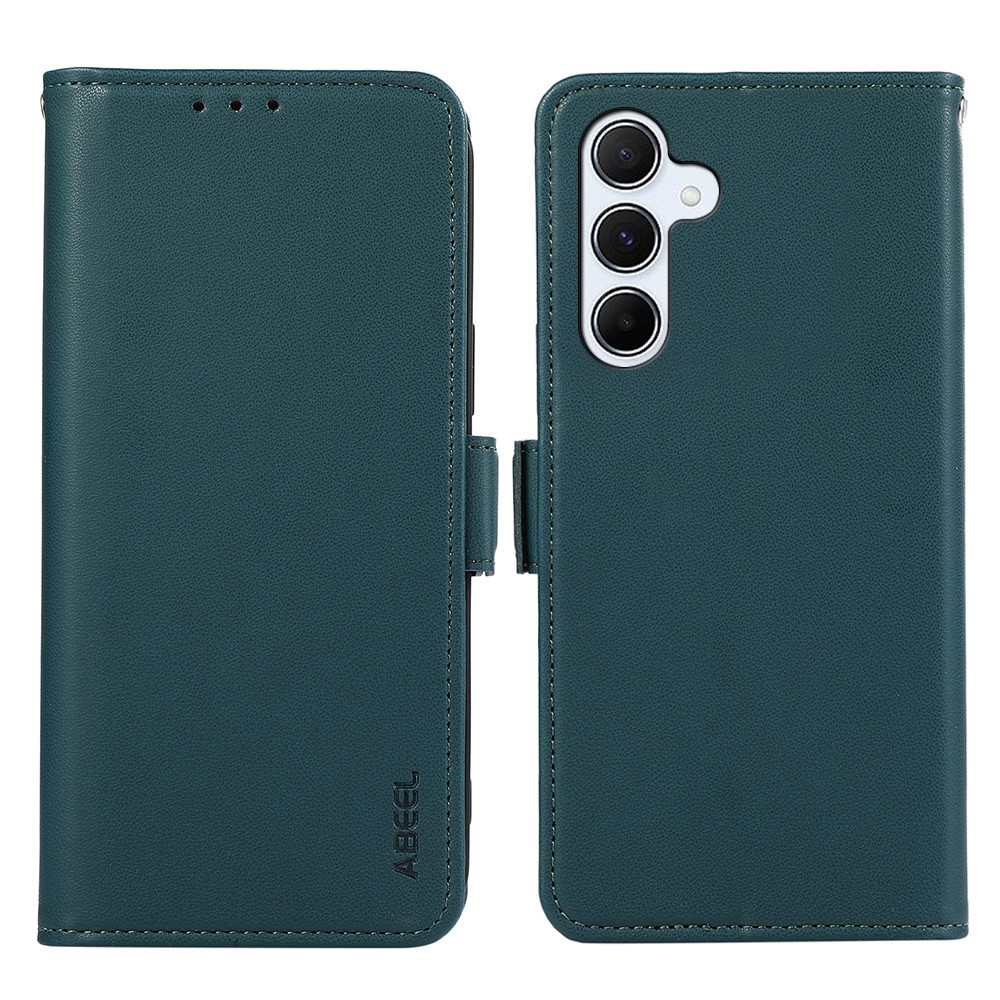 ABEEL For Samsung Galaxy A04s 4G (164.7mm) / A13 5G Case Leather RFID Blocking Phone Cover - Green