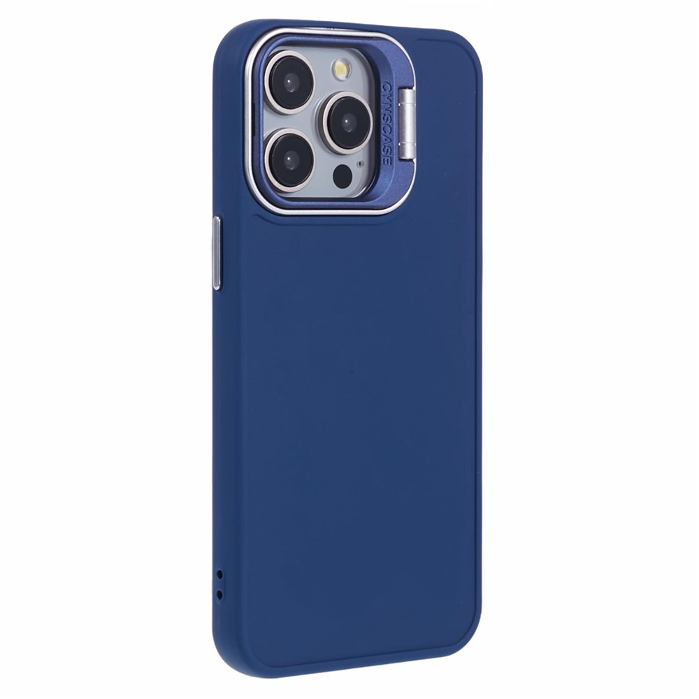 QH Series for iPhone 12 / 12 Pro Kickstand Case Protective Silicone Phone Cover - Sapphire