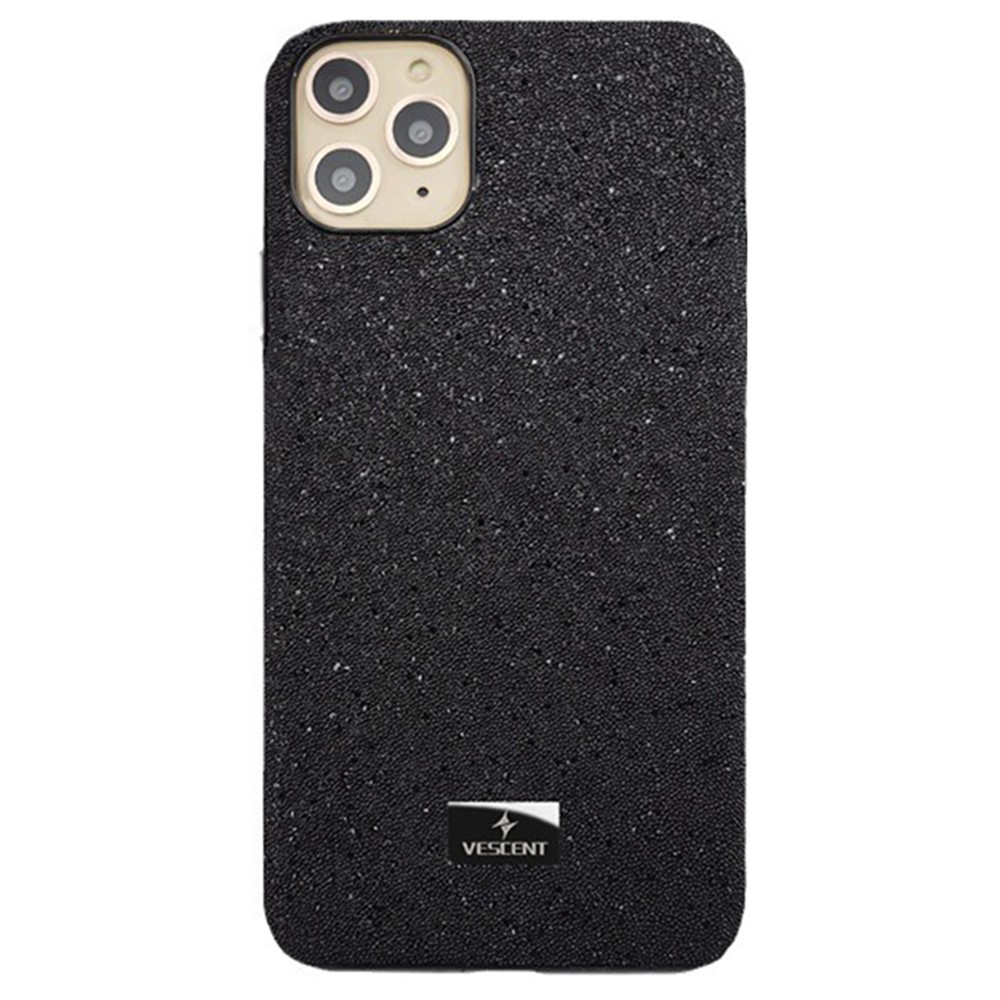 VESCENT For iPhone 13 Pro 6.1 inch Case Glitter TPU+PC Anti-drop Smartphone Back Cover - Black