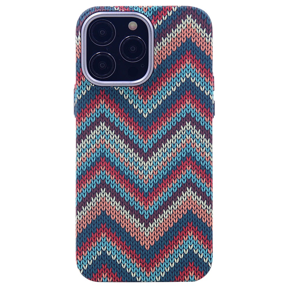 For iPhone 13 Pro 6.1 inch Case PC Luminous Phone Protective Cover Compatible with MagSafe - M Pattern
