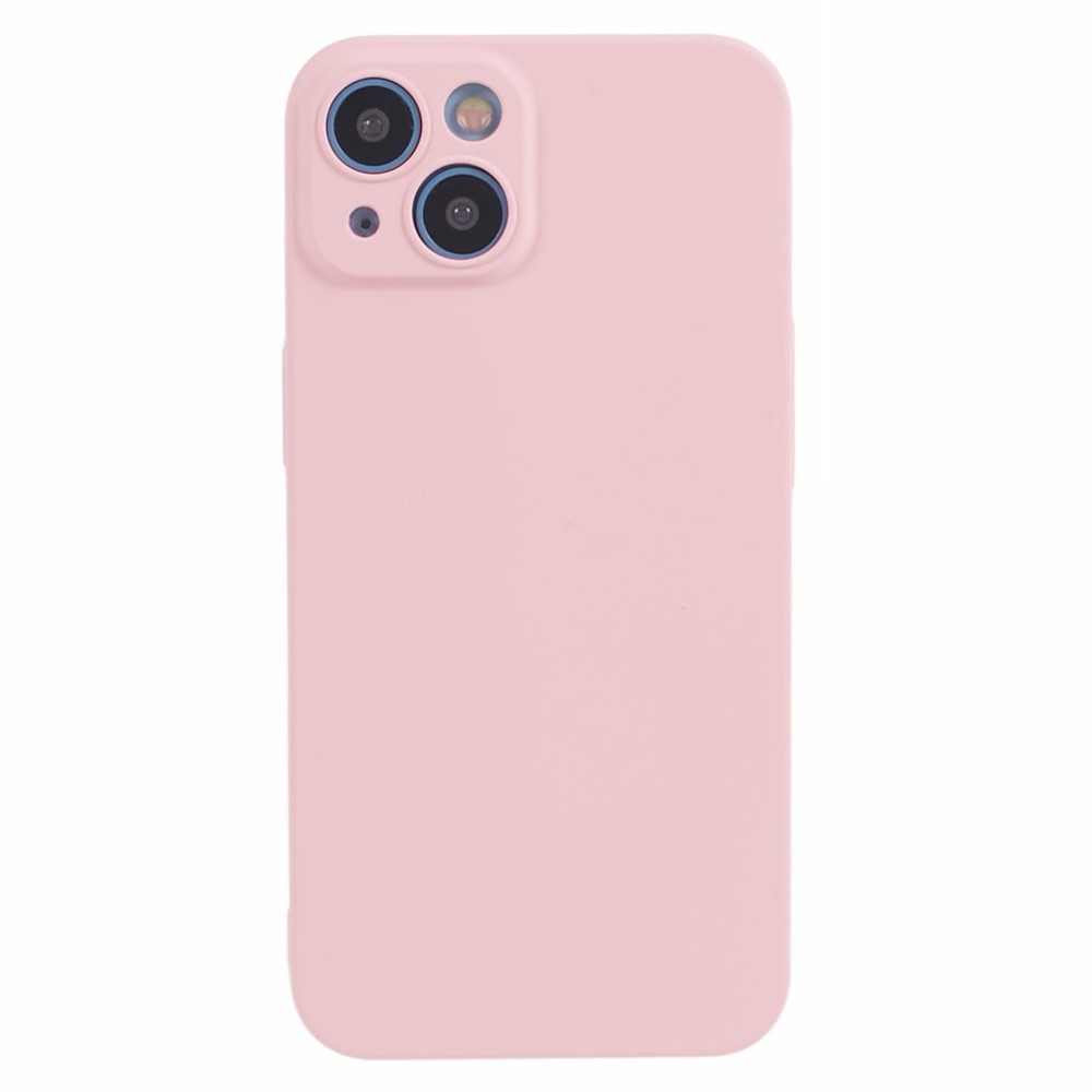 For iPhone 15 Plus Rubberized Hard PC Phone Case Cellphone Skin-touch Cover - Pink