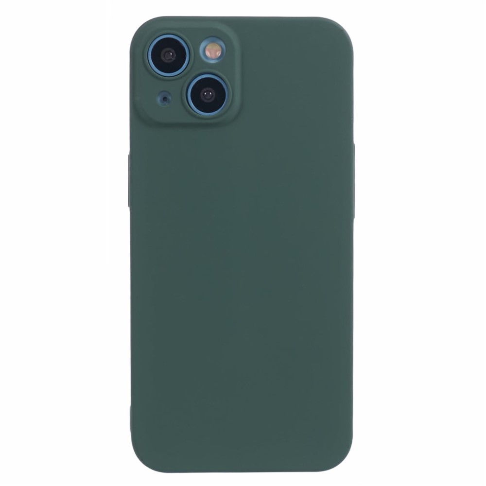 For iPhone 13 mini Fall-proof Case Skin-touch Rubberized Hard PC Cell Phone Cover - Green