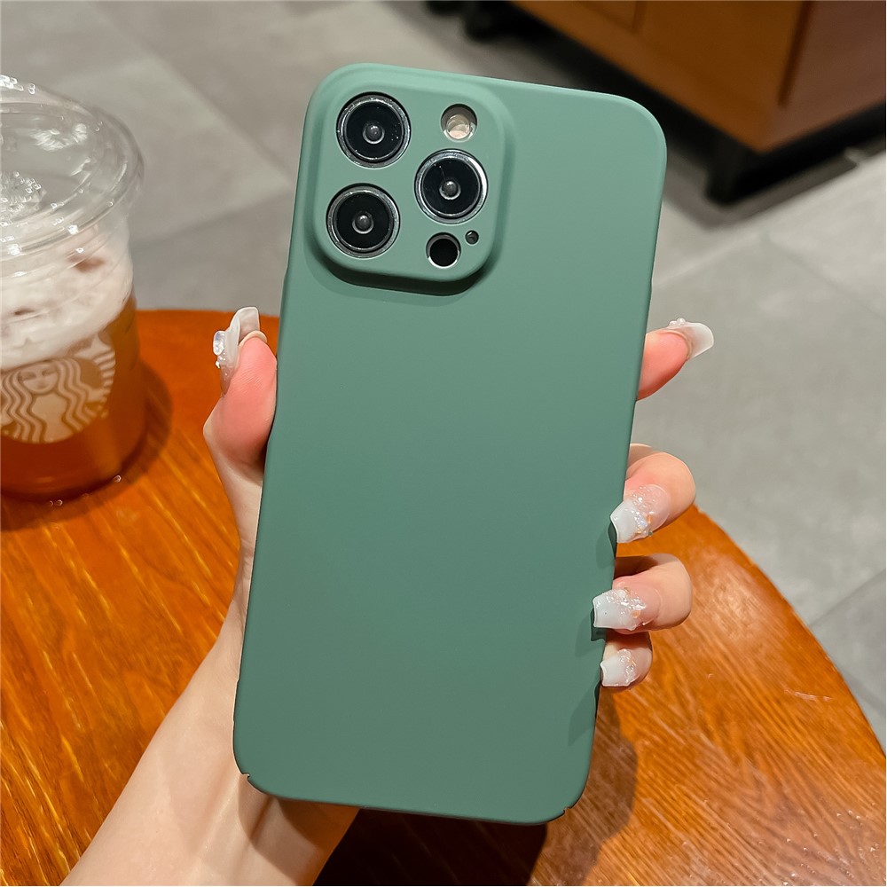 For iPhone 13 Pro Max Case Hard PC Rubberized Phone Cover Skin-Touch Feeling Phone Protector - Green