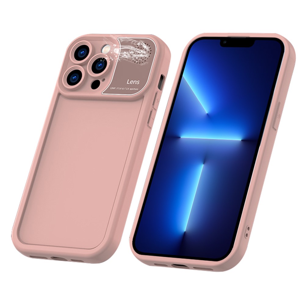 For iPhone 13 Pro Cover Anti-scratch Silicone Phone Shell with Aromatherapy Tablet - Pink