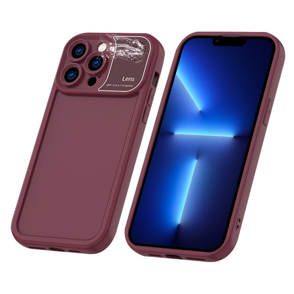 For iPhone 13 Pro Cover Anti-scratch Silicone Phone Shell with Aromatherapy Tablet - Plum