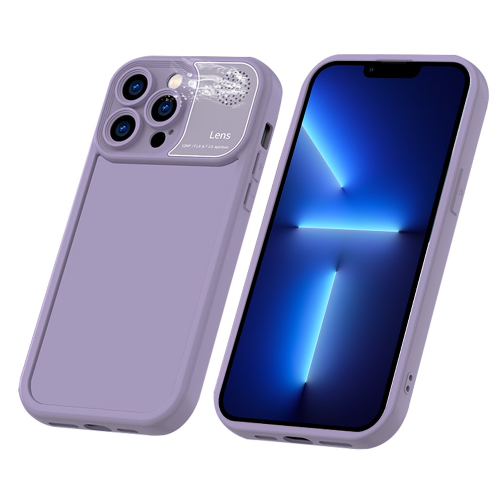 For iPhone 13 Pro Cover Anti-scratch Silicone Phone Shell with Aromatherapy Tablet - Purple