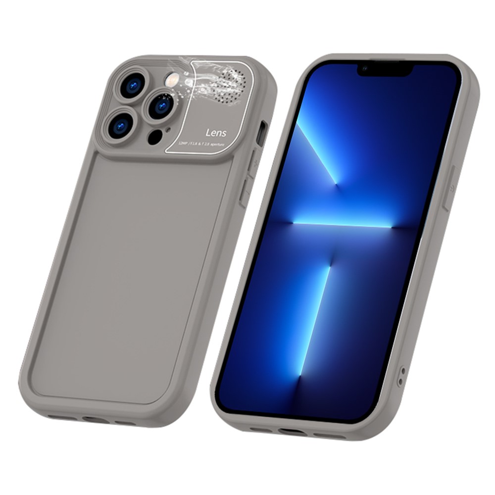 For iPhone 13 Pro Max Case Silicone Protective Phone Cover with Aromatherapy Tablet - Grey