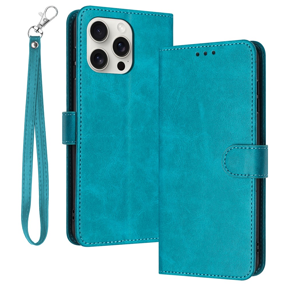 For iPhone 13 Pro Max Mobile Accessories Supplier Calf PU Leather Case Wallet Phone Cover - Green