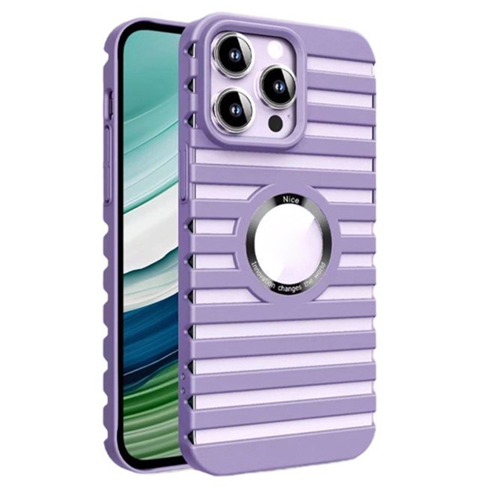 For iPhone 13 Pro Max 6.7 inch Rubberized Phone Case Magnetic Heat Dissipation PC Phone Cover - Dark Purple