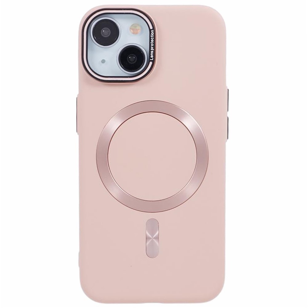 MMKK Series for iPhone 14 Case Compatible with Magsafe Rubberized Hard PC Phone Cover - Pink