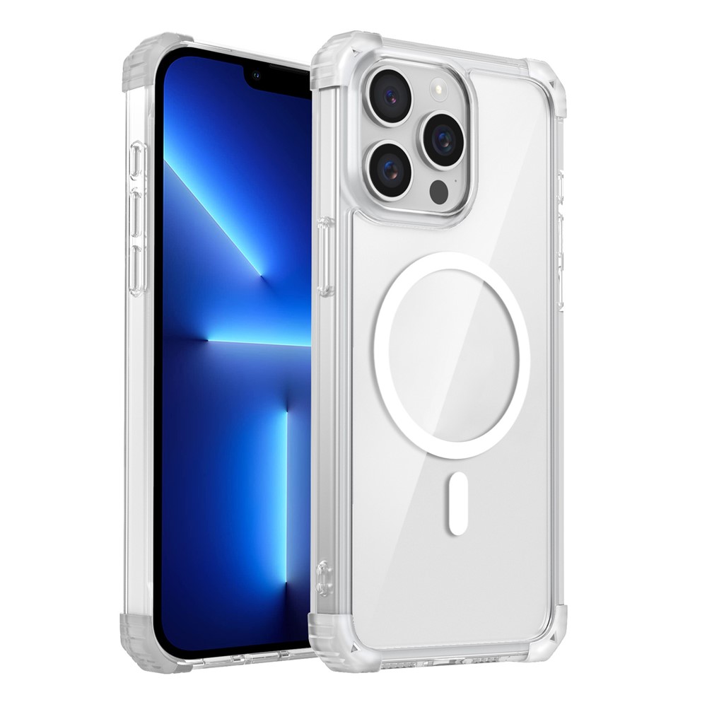 For iPhone 13 Pro Clear Case TPU+PC Slim Phone Cases Compatible with Magsafe - Transparent