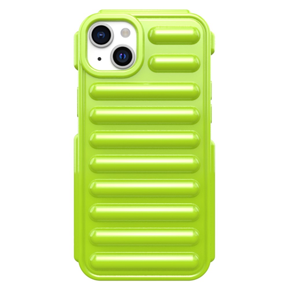 Capsule Series for iPhone 13 Case Soft TPU Ribbed Phone Protective Cover - Green
