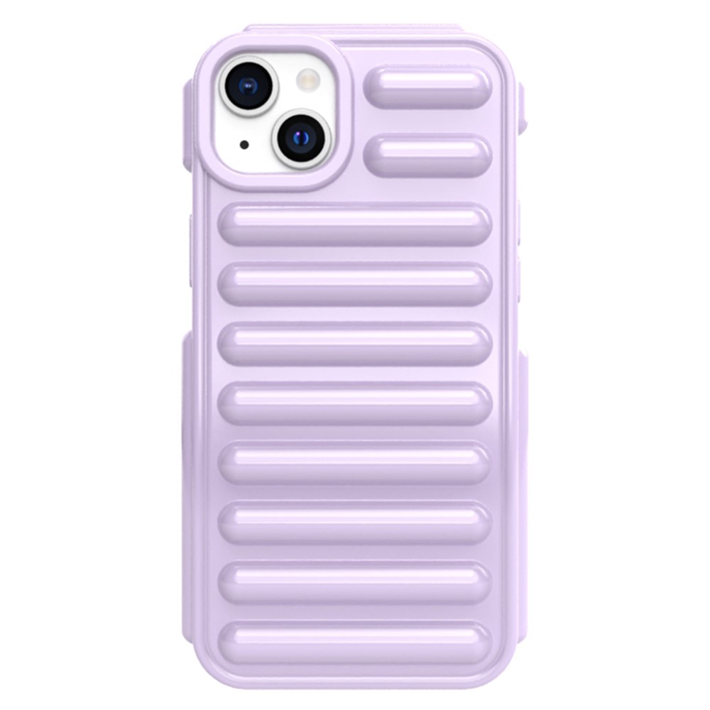 Capsule Series for iPhone 13 Case Soft TPU Ribbed Phone Protective Cover - Purple