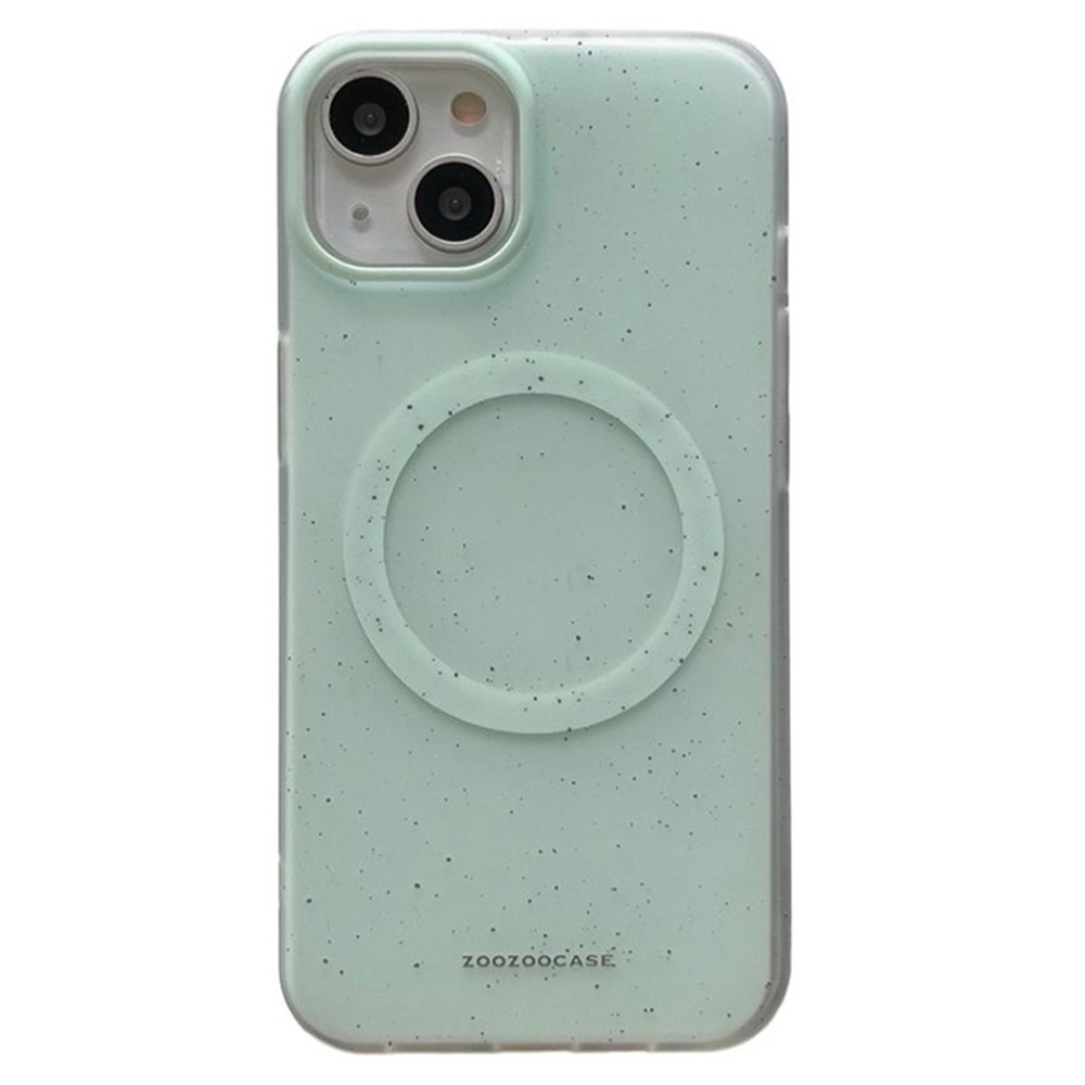 For iPhone 13 Case Compatible with MagSafe Splash-Ink IMD TPU Phone Cover - Green