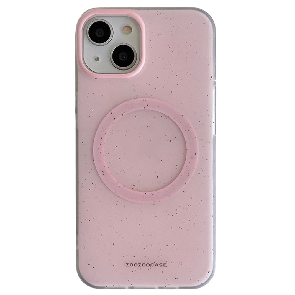 For iPhone 13 Case Compatible with MagSafe Splash-ink IMD TPU Phone Cover - Pink