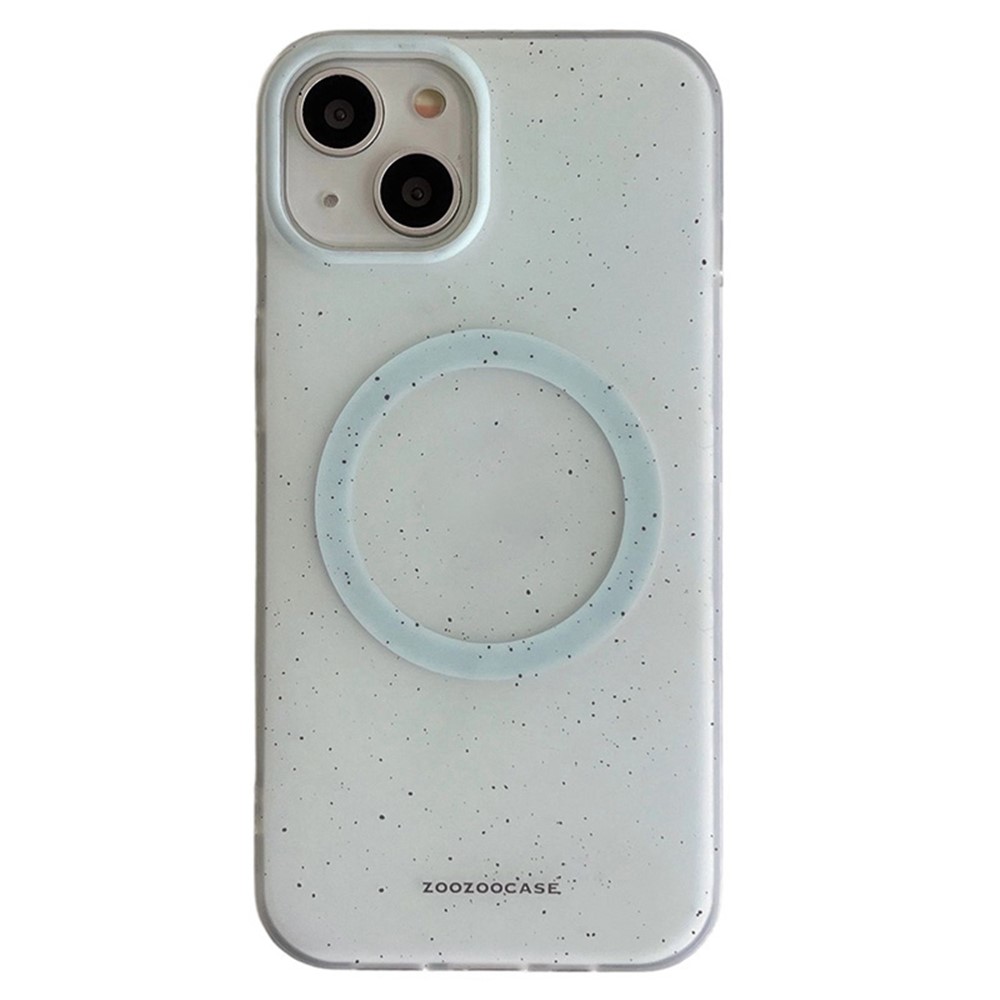 For iPhone 13 Case Compatible with MagSafe Splash-ink IMD TPU Phone Cover - Light Green