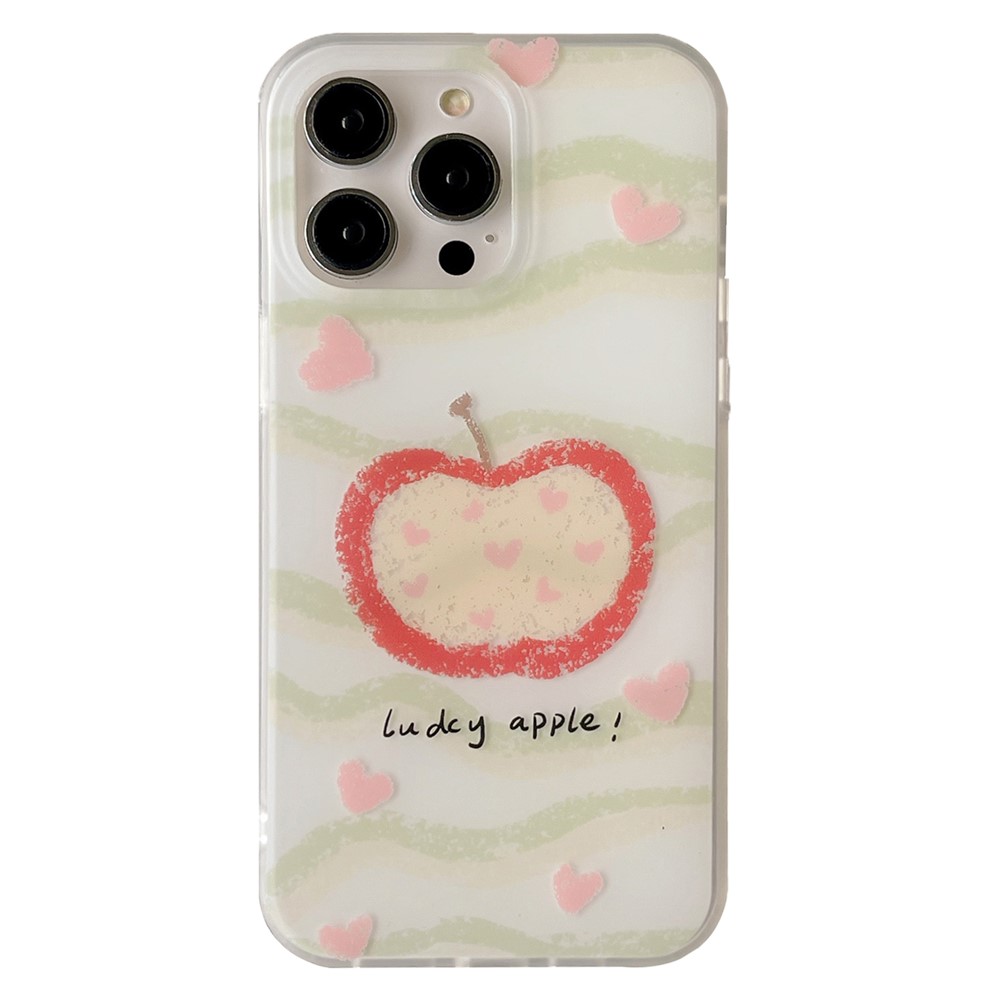 For iPhone 13 Pro Case Dual Layer IMD Lovely Pattern Design TPU Protective Phone Cover