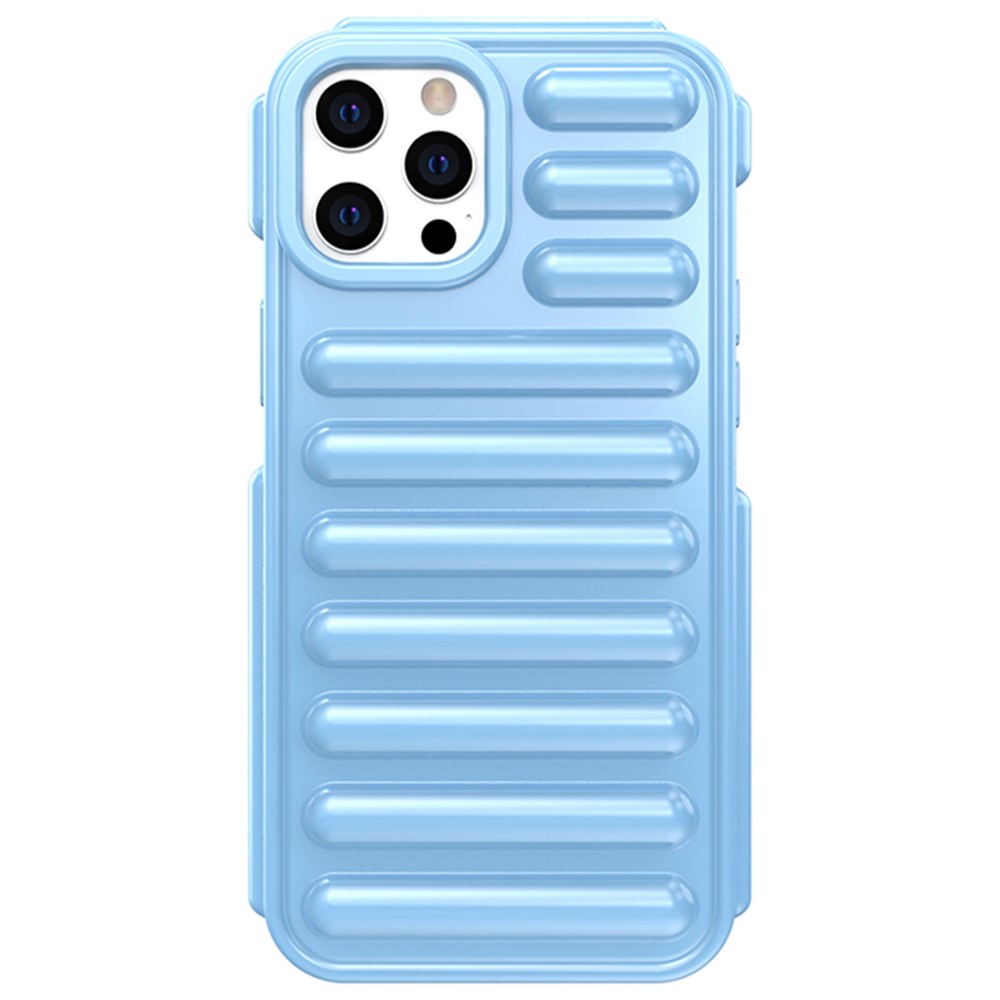 Capsule Series for iPhone 12 Pro Case Ribbed Protective Soft TPU Phone Cover - Blue