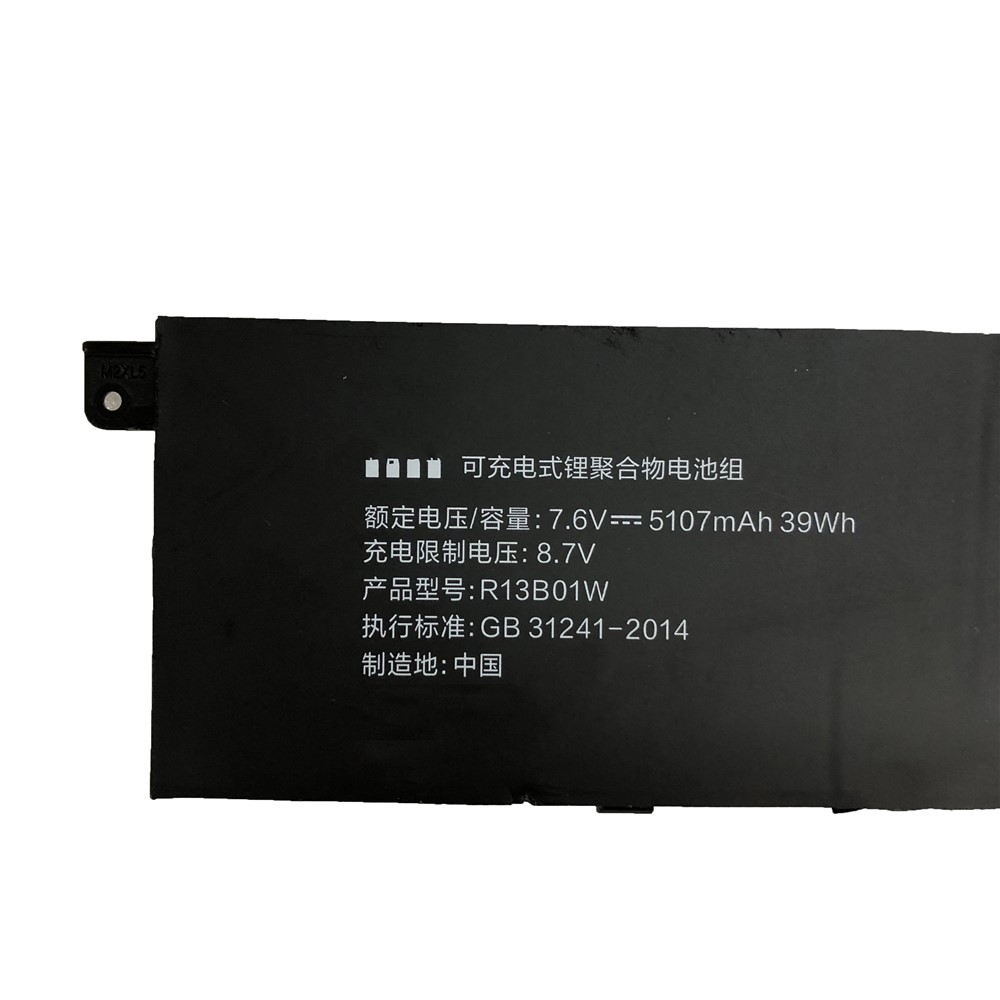 OEM 7.6V 5107mah 39wh R13B01W Pieza De Reparación De La Batería Para Xiaomi Mi Aire 13.3" Tableta De Serie-2