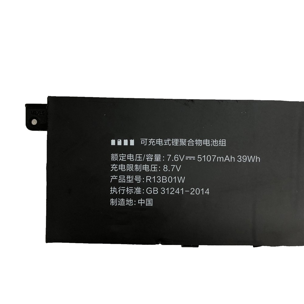 OEM 7.6V 39wh 5107mah R13B01W Batteriereparaturteil Für Xiaomi Mi Air 13,3 "serie Tablette