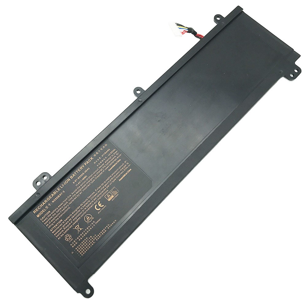 OEM 11.4V 48Wh 4110mAh N550BAT-3 Battery Repair Part for Clevo N550RC N550RN/RC-1