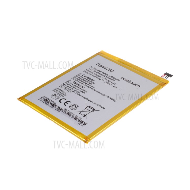 3.7V 3240mAh 11.99Wh OEM Battery Replace Part for Alcatel One touch Pop 7 P310A TLp032B2-3