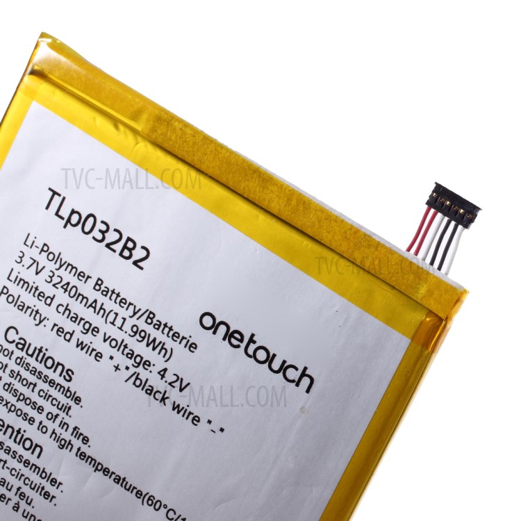 3.7V 3240mAh 11.99Wh OEM Battery Replace Part for Alcatel One touch Pop 7 P310A TLp032B2-5