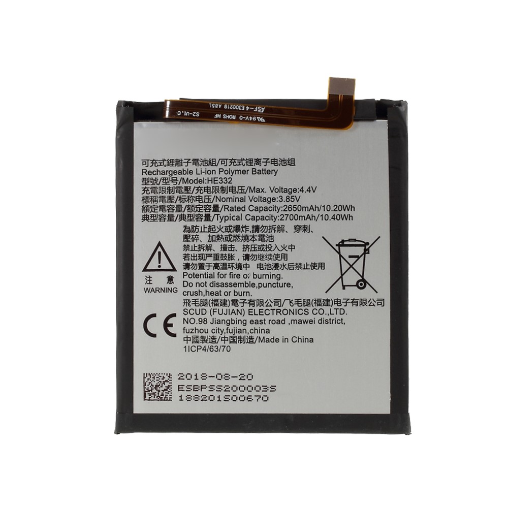 Assembly 3.85V 2600mAh 10.2Wh Battery Replace Part for SHARP S2 Fs8010 AQUOS S2-1