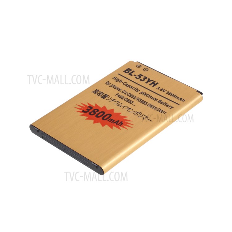 BL-53YH 3.8V 3800mAh Battery Replacement for LG G3-3