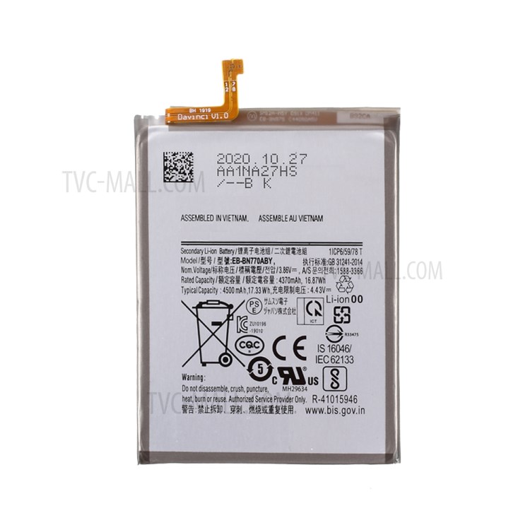 Assembly 3.86V 4370mAh Battery Replace Part for Samsung Galaxy Note 10 Plus-2