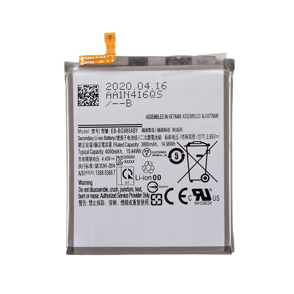 Assembly 3.86V 3800mAh Battery Replace Part for Samsung Galaxy S20-2