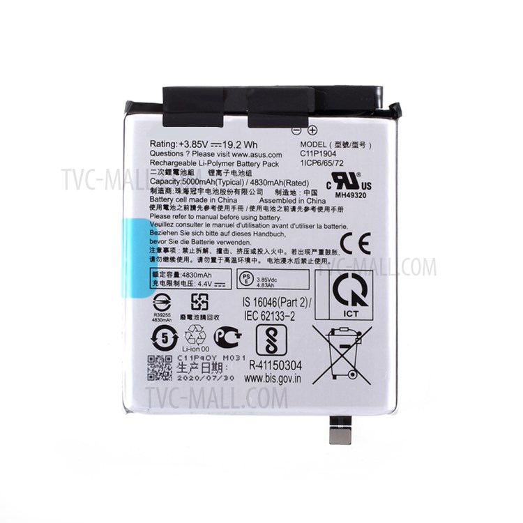 OEM 3.85V 4830mAh Battery Replace Part for Asus Zenfone 7 ZS670KS-2