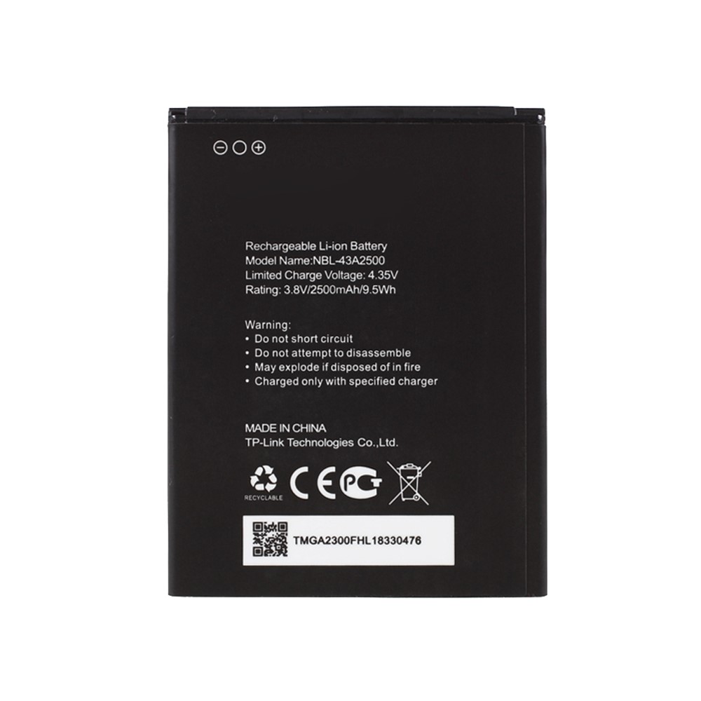 3.8V 2500mAh Battery Replacement (Encode: NBL-43A2500 ) for TP-Link Neffos C7s TP7051A TP7051C-2