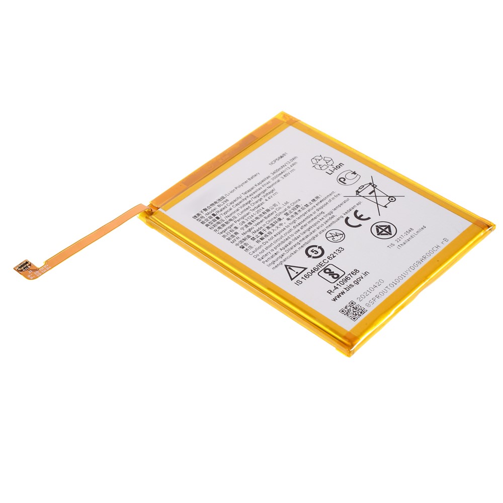 Reemplazo de Batería de 3400 Mah de 3.85V (codificación: BL298) Para Lenovo S5 Pro