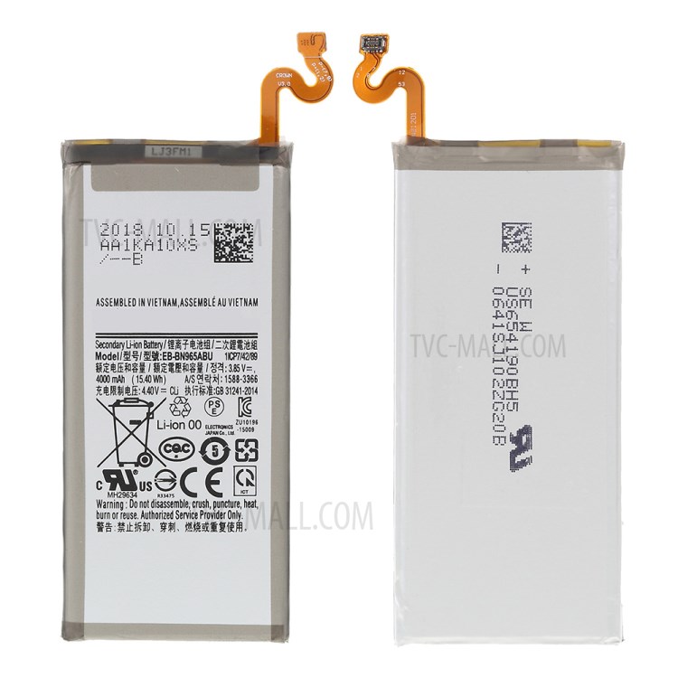 IPARTS EXPERT EB-BN965ABU 3.85V 4000mAh Battery Replace Part for Samsung Galaxy Note9 N960-1