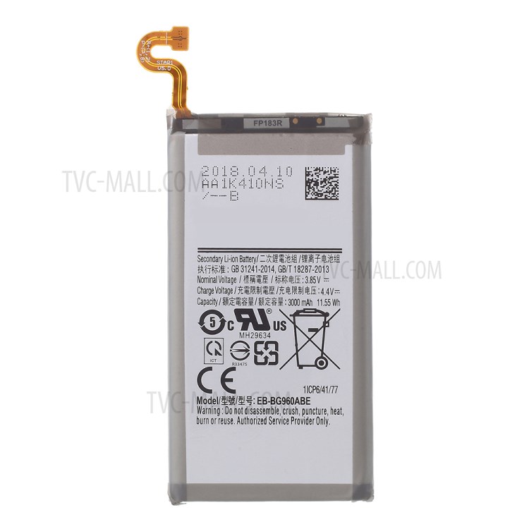IPARTS EXPERT for Samsung Galaxy S9 G960 EB-BG960ABE Battery Part 3.85V 3000mAh-5
