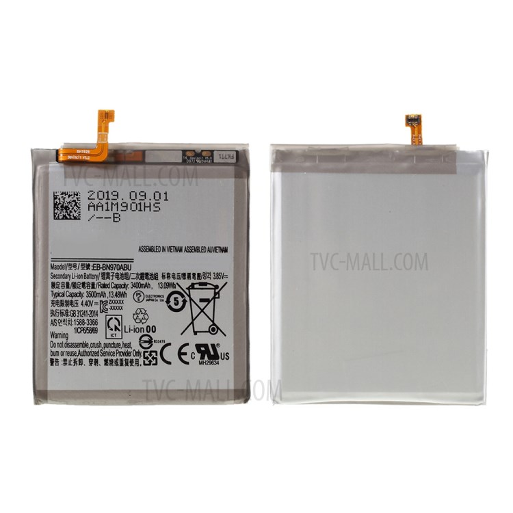 IPARTS EXPERT for Samsung Galaxy Note 10 N970 EB-BN970ABU Battery Replacement 3.85V 3400mAh-1