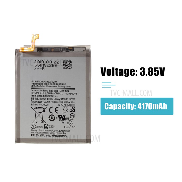 IPARTS EXPERT 3.85V 4170mAh EB-BN972ABU Li-ion Battery for Samsung Galaxy Note 10 Plus N975-2