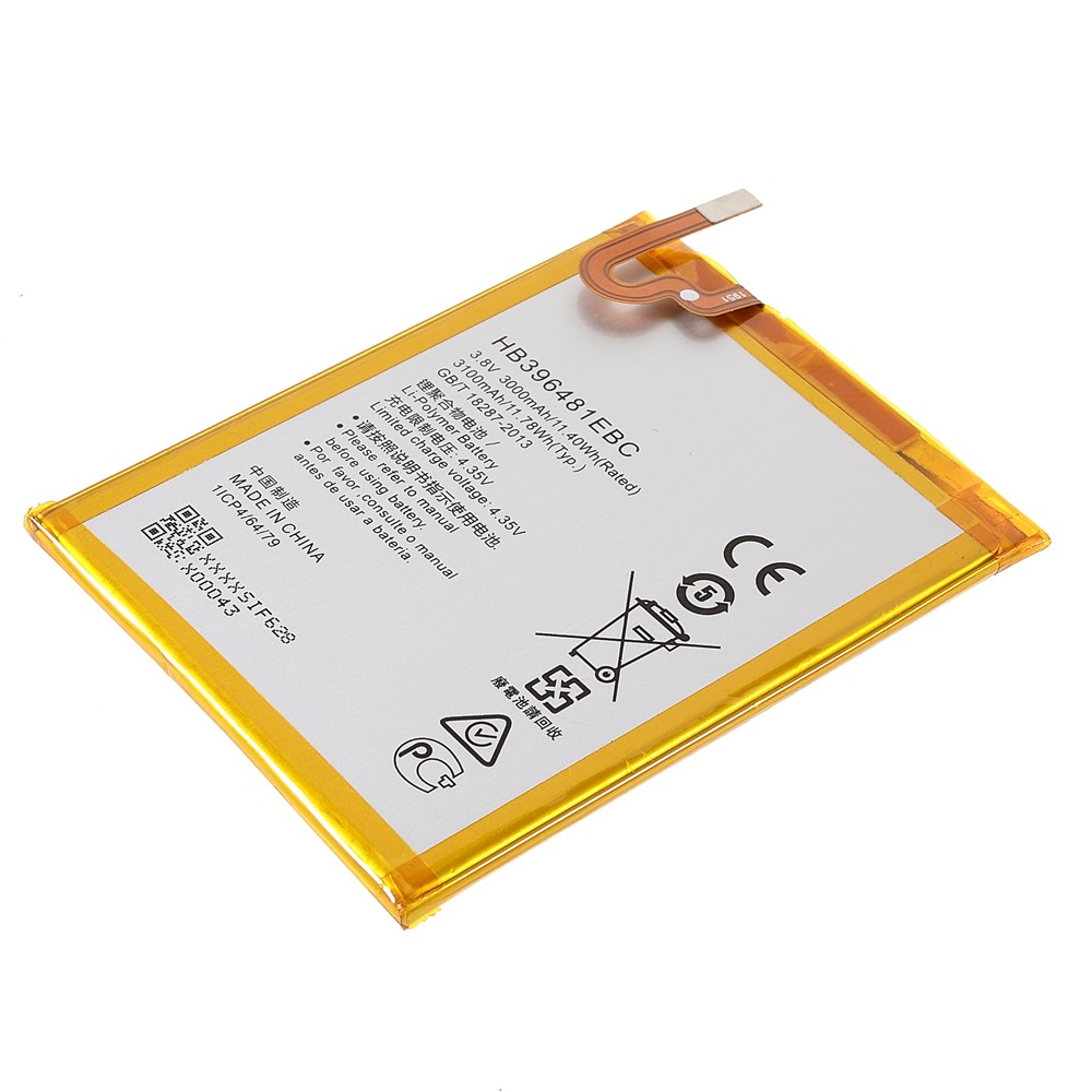 3.85V 3000mAh Battery Replacement (Encode: HB396481EBC) (without Logo) for Huawei G8/D199 Maimang 4/G7 Plus/GR5/Honor X5/5X-5