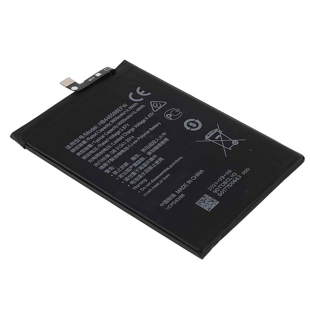 3.87V 3900mAh Battery Replacement (Encode: HB446588EFW) (without Logo) for Honor X20 SE-3