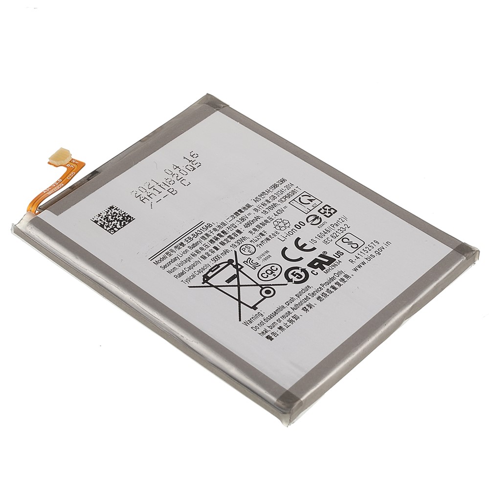3.85V 4860mAh Battery Replacement (Encode: EB-BA315ABY) (without Logo) for Samsung Galaxy A31 2020-3