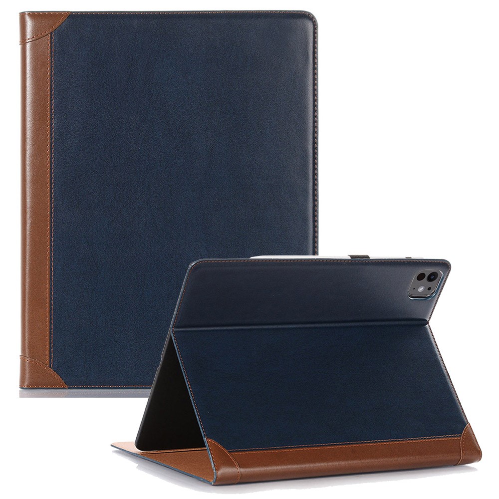 For iPad Pro 13 (2025) / 13 (2024) Case Protective Book Folio Leather Tablet Cover Card Slots - Blue