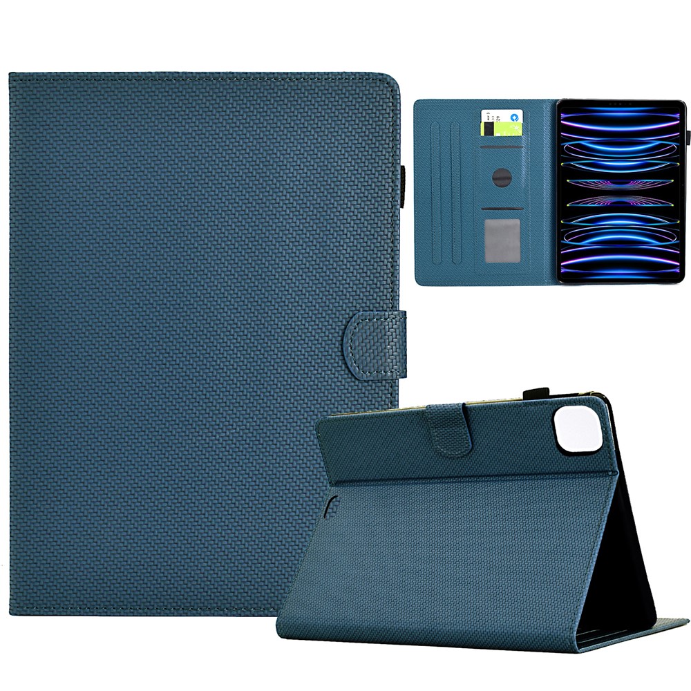 For iPad Air 11 (2025) / (2024) / iPad Pro 11 (2022) / (2020) Case Card Holder Tablet Leather Cover - Sapphire